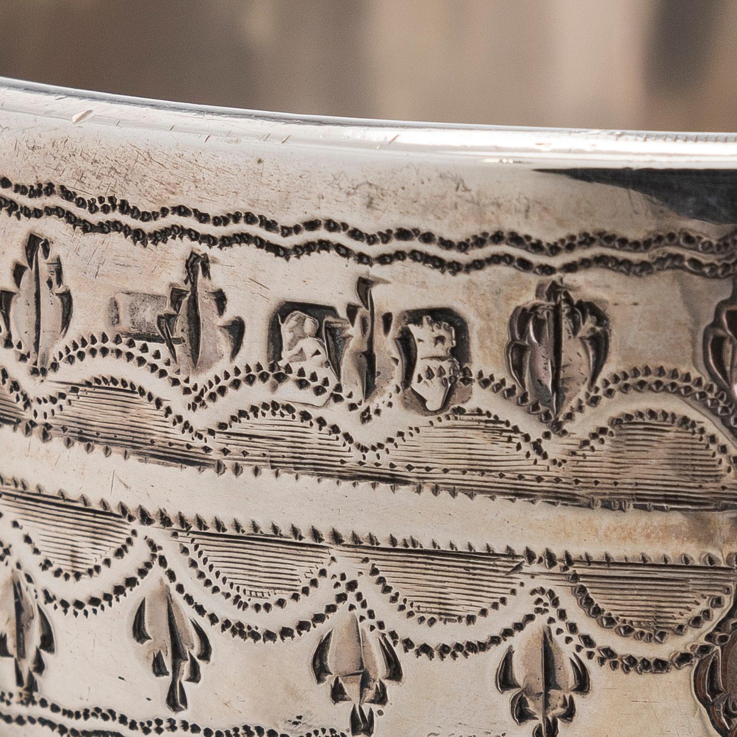 Bägare, sterlingsilver, Dublin kring år 1800.