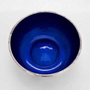 A sterling silver and enamel bowl, maker's mark of A. Tillander, Turku 2005.