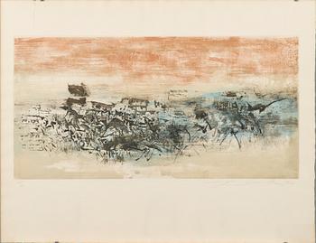 ZAO WOU-KI, "GRAVURE IV".