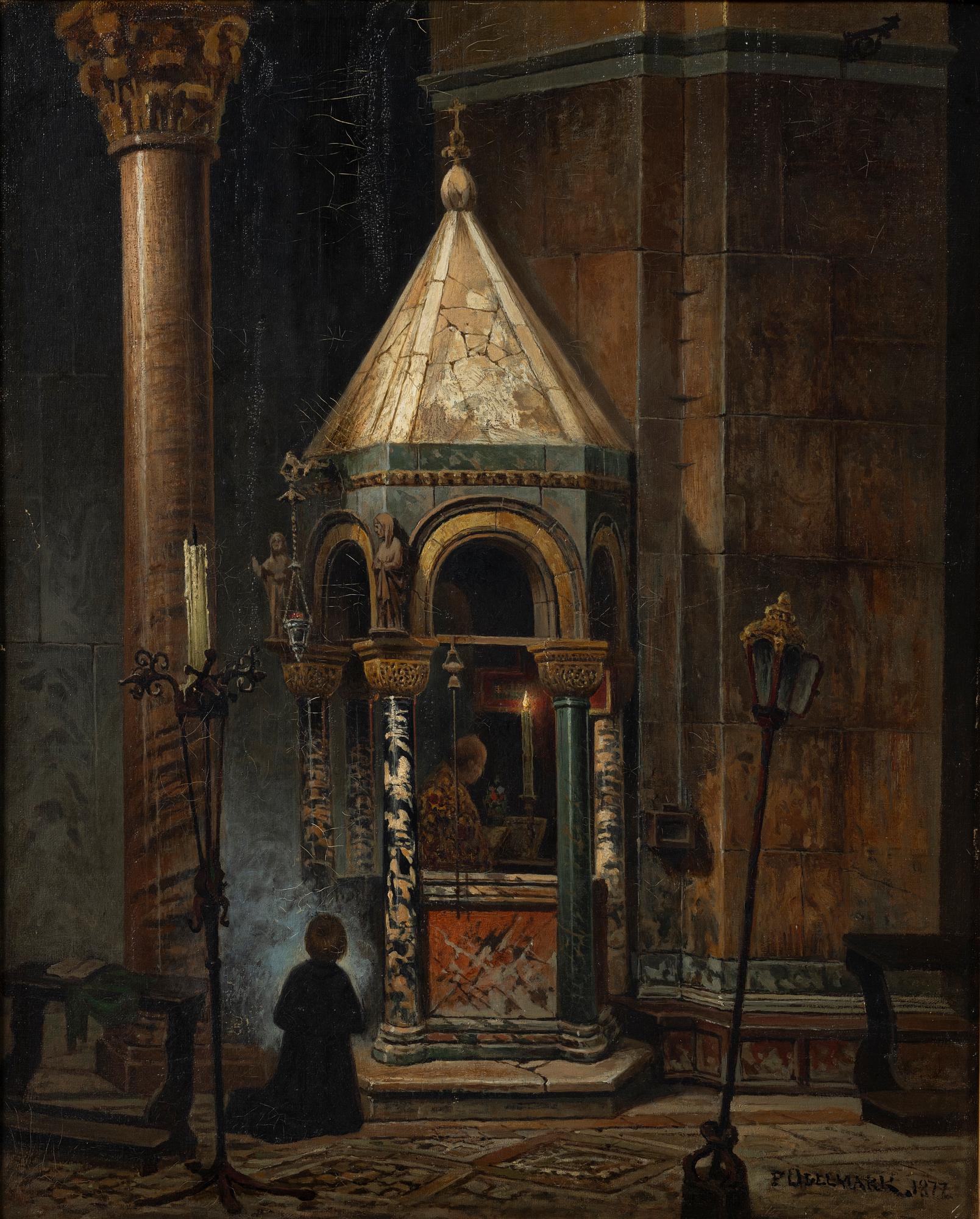 Frans Wilhelm Odelmark, Church interior.