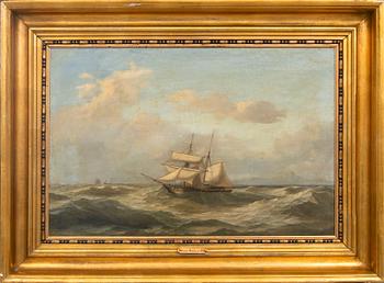 Anton Melbye, olja på duk otydligt signerad.