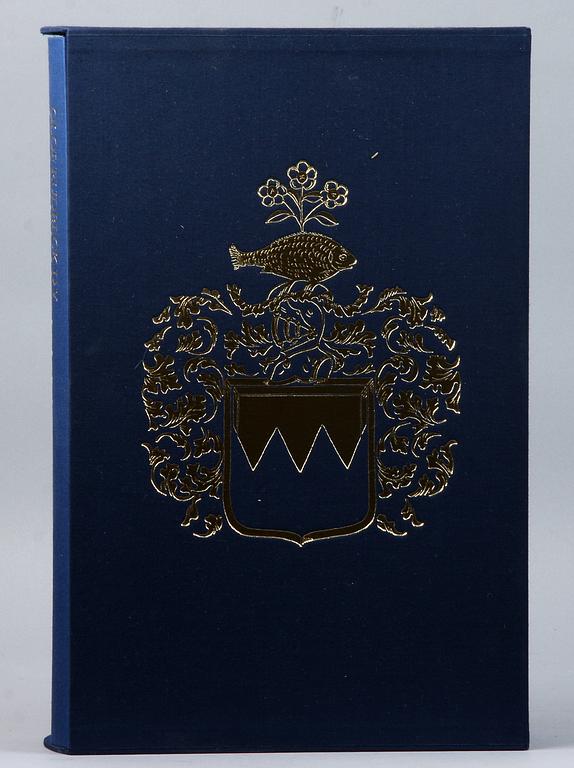 BÖCKER, 2 st, samt MAPP MED TRYCK, Olof Rudbeck, d y. Nr 402.