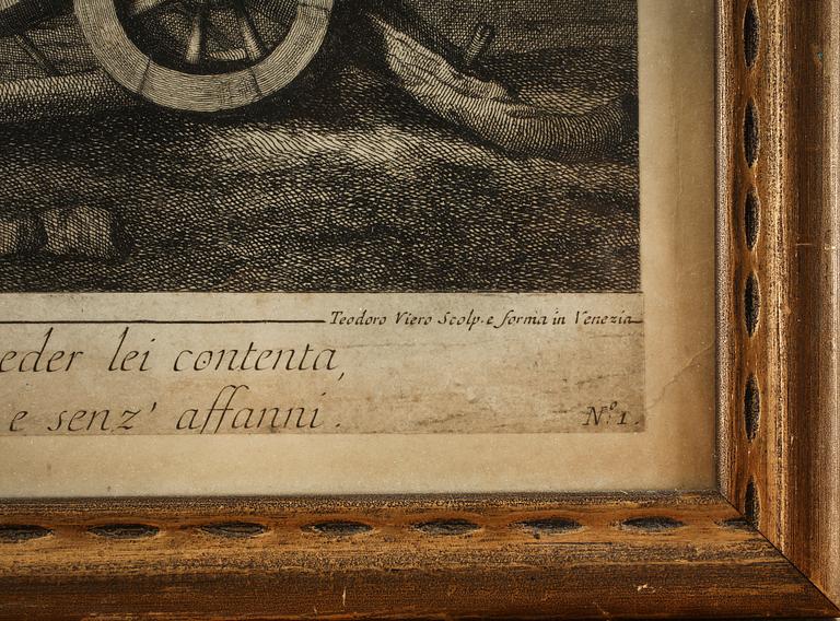 ETSNINGAR, 3 st, 1700/1800-tal.