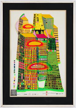 Friedensreich Hundertwasser, 'Good Morning City - Bleeding Town'.