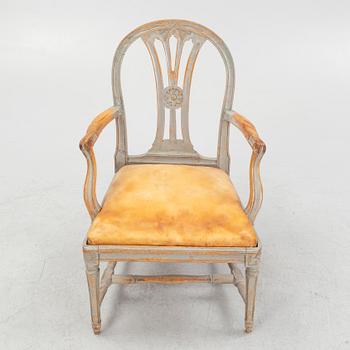 Armchair, Gustavian style, circa 1800.