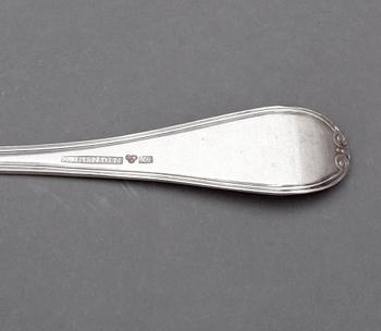 BESTICKSERVISDELAR, 37+1 st, silver, bland annat Adolf Zethelius, Stockholm, 1813. Vikt ca 1892g.