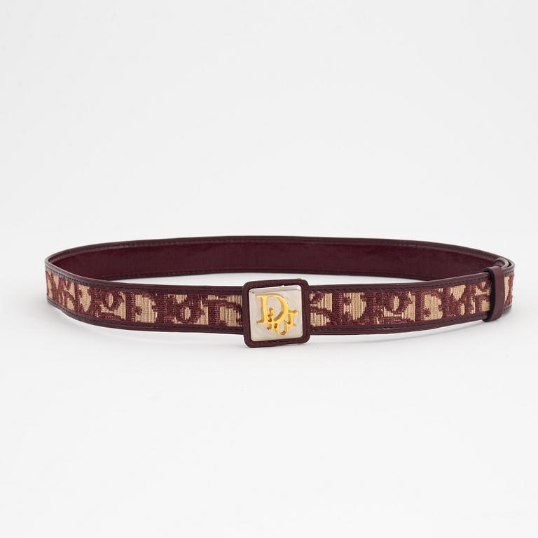 Christian Dior, väska och skärp.