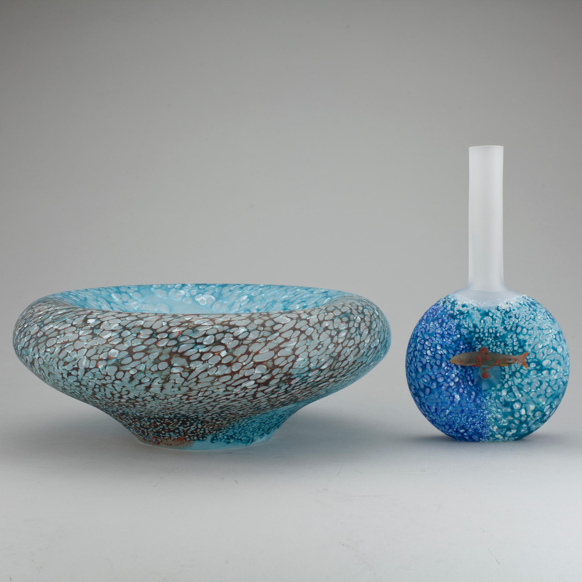 SKÅL OCH VAS, Kjell Engman, Kosta Boda, 1990-tal.