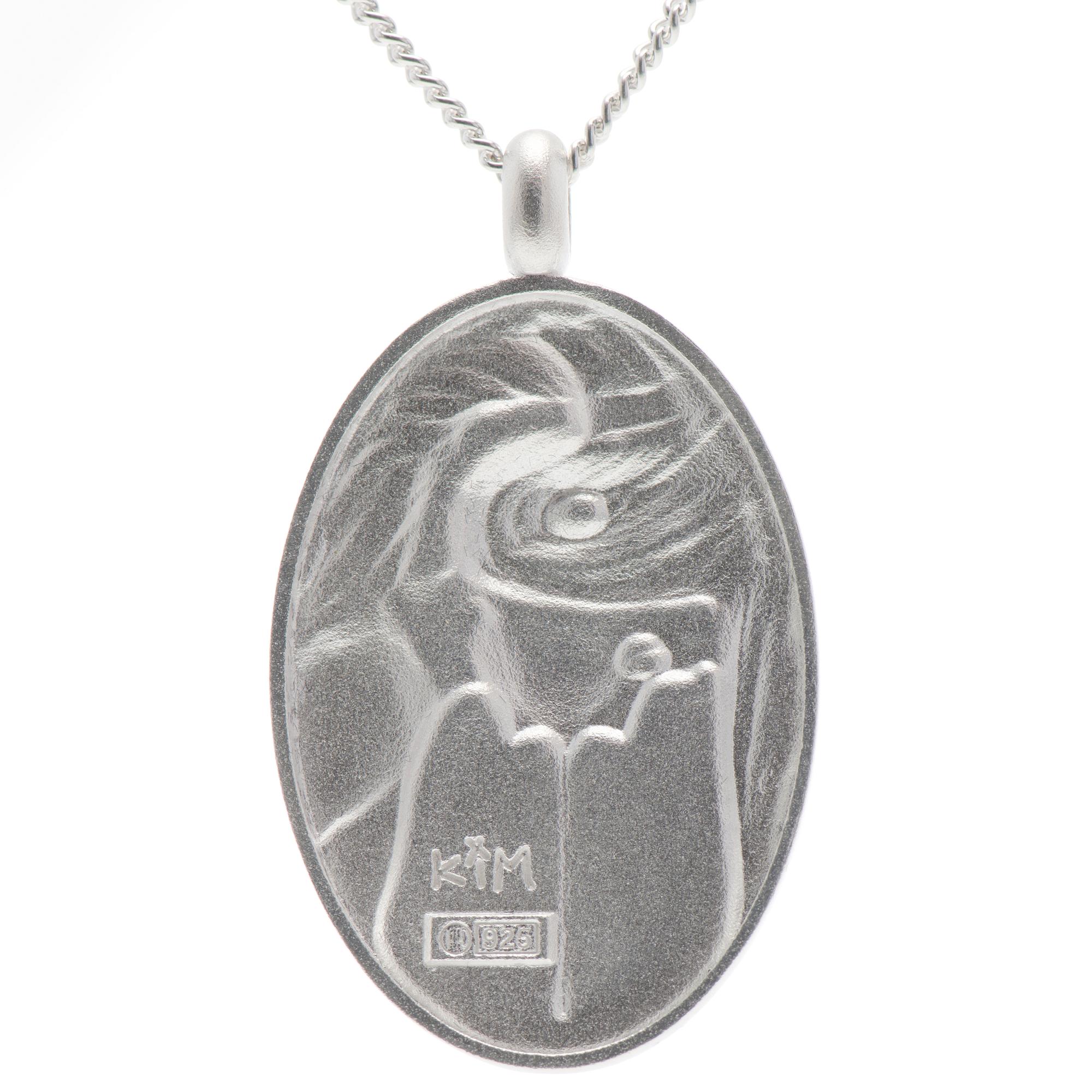 KIM SIMONSSON, RIIPUS, "Sylkevä tyttö - uskalla vain!", hopeaa. Kalevala Koru.