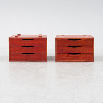 Jan Bocan, lådmoduler, ett par, 1970-tal.