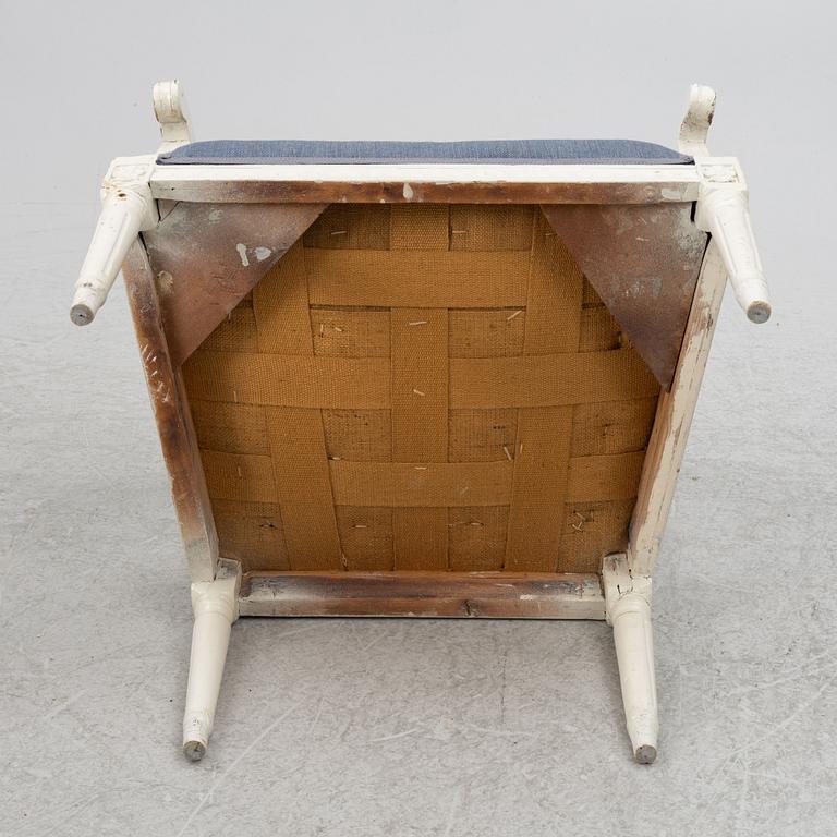 Armchairs, a pair, Gustavian style, circa 1900.