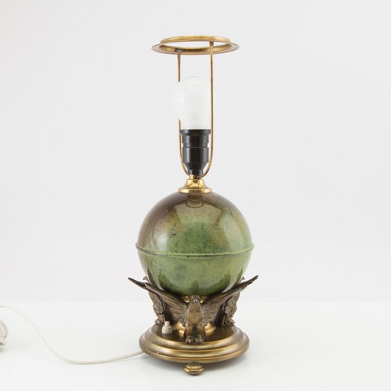 Bordslampa Art Déco 1900-talets första hälft.
