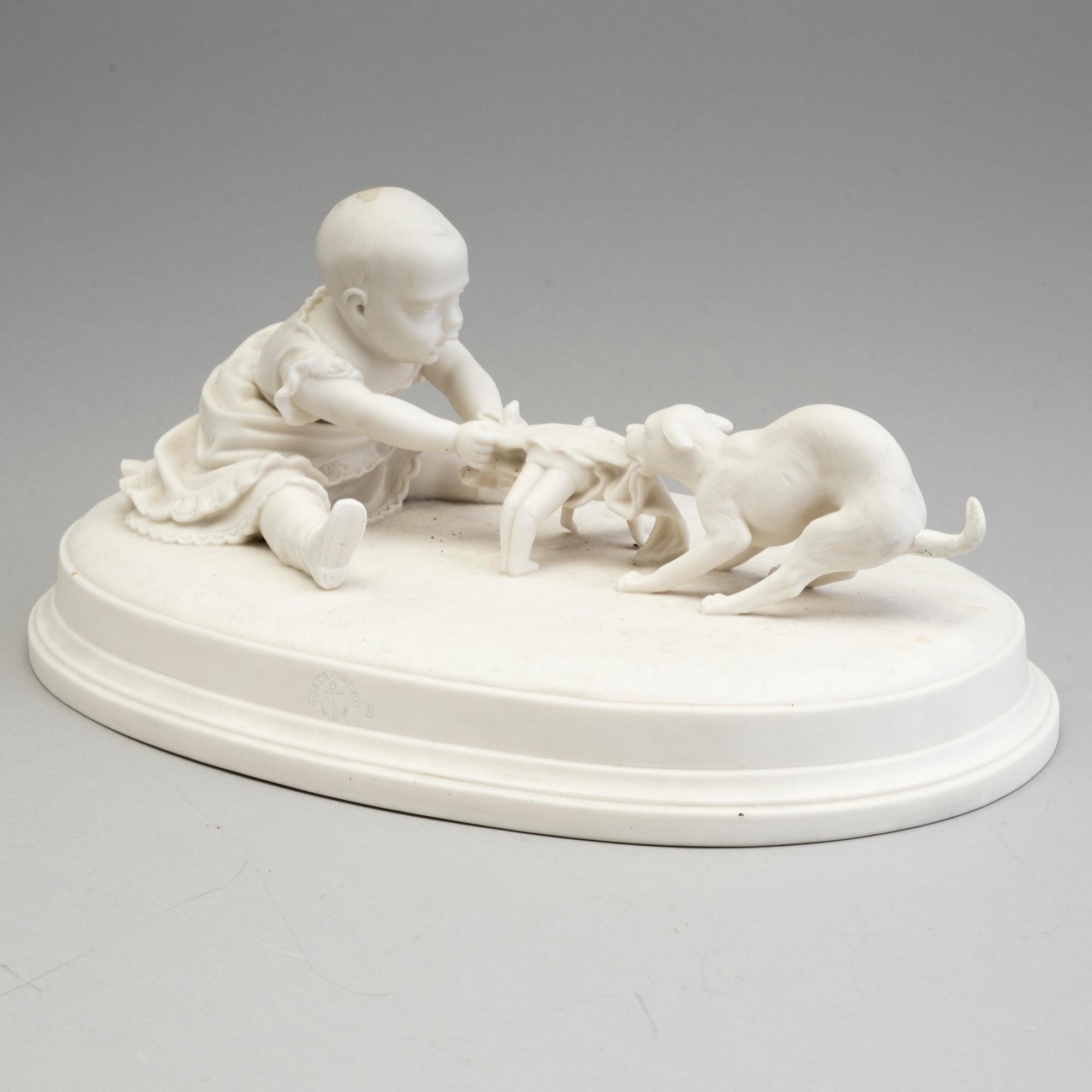 A PARIAN GROUP, Gustafsberg, ca 1900.