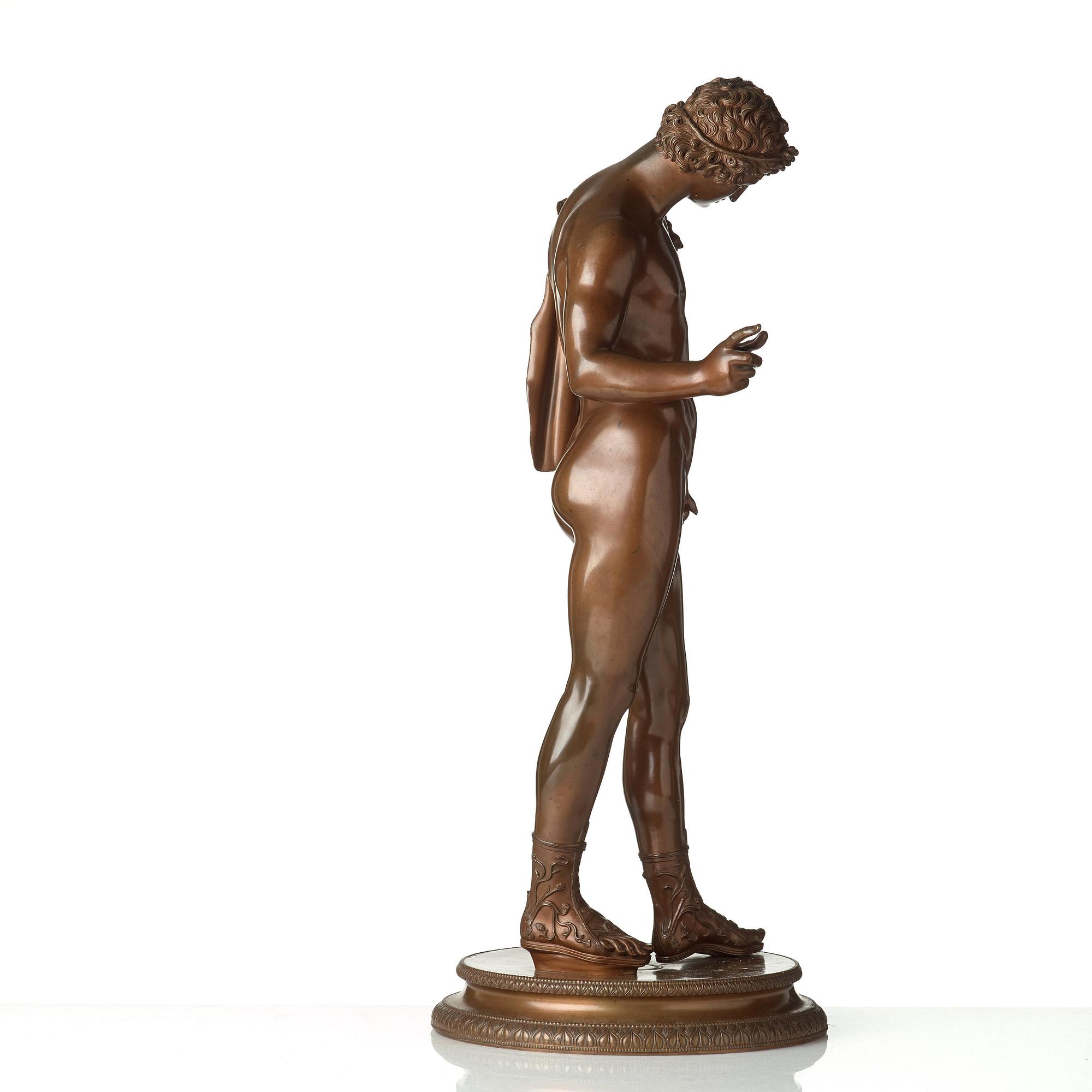 SABATINO DE ANGELIS, tillskriven. Skulptur, brons, höjd 61,5 cm. Stämpelsignerad Sabatino et fils.