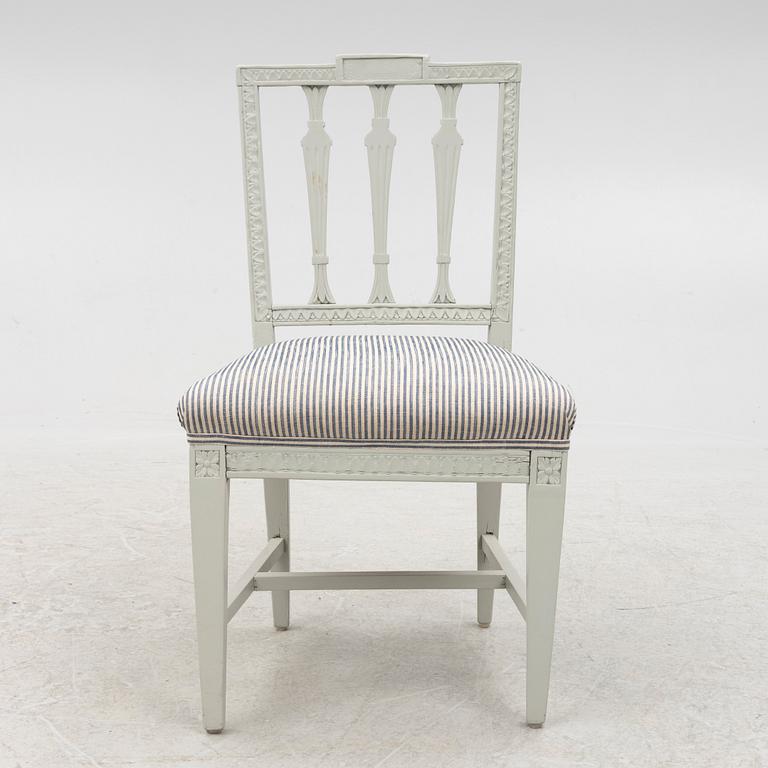 A set of seven chairs, including Lindome, circa 1800 and 19th Century.