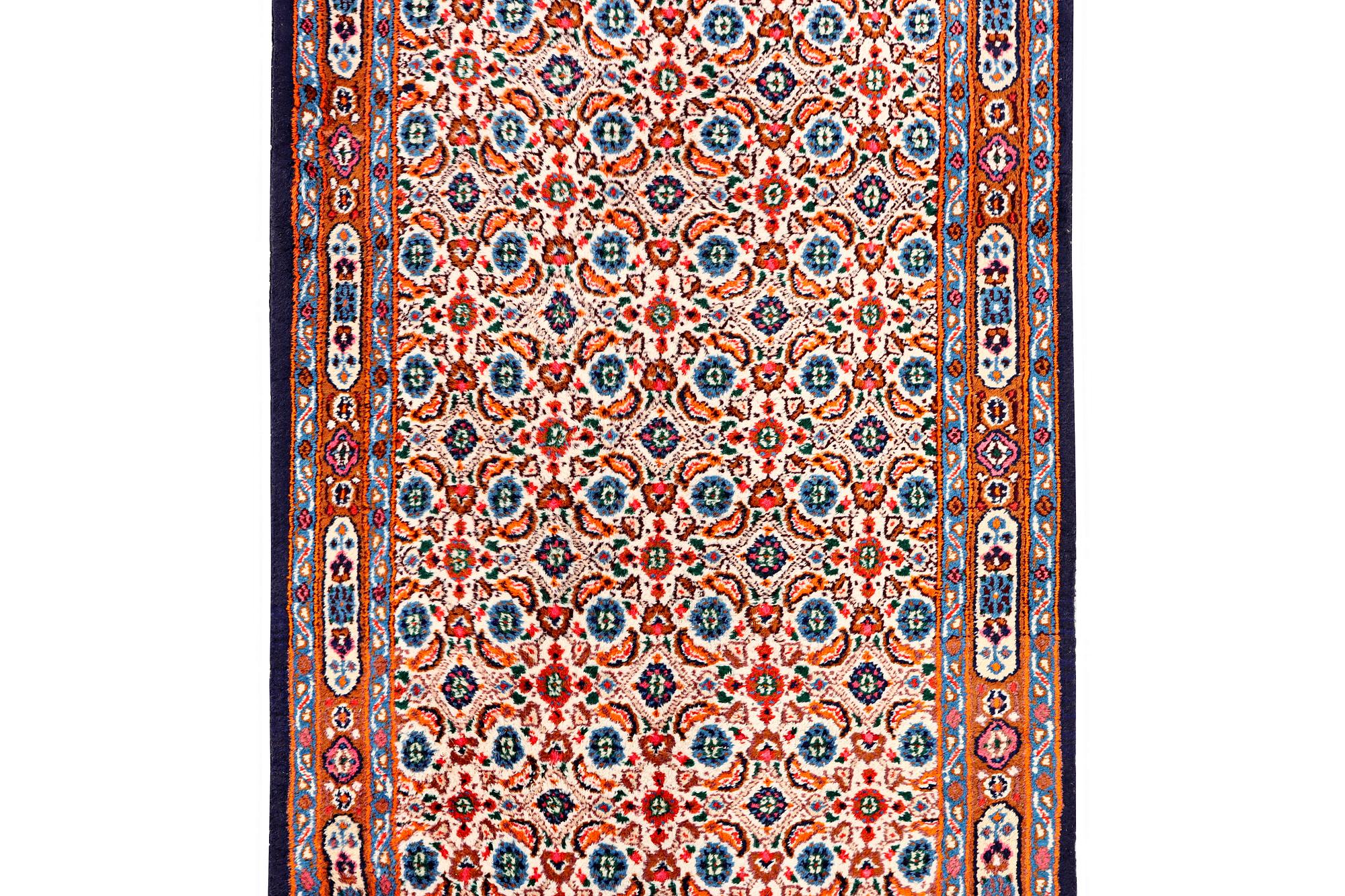A runner carpet, Moud, x. 295 x 84 cm.