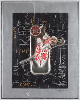 Kjartan Slettemark · KJARTAN SLETTEMARK. Mixed media, sign. o dat. 1991.