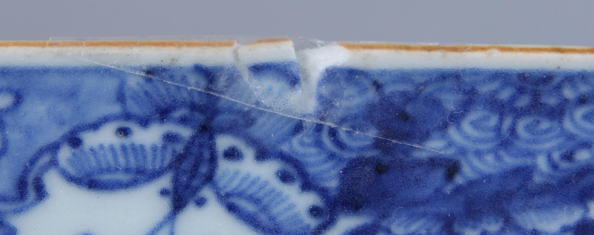 PARTI PORSLIN, 3 delar, Kina, 1700/1800-tal.