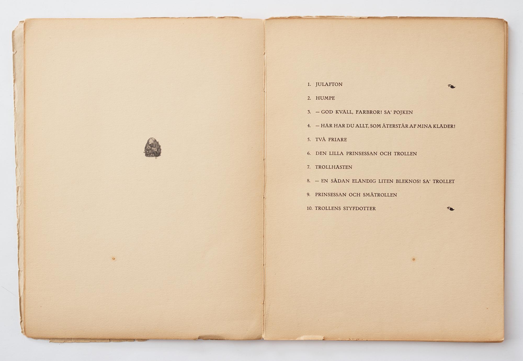 John Bauer, "Troll" 10 litografier i mapp/bok.