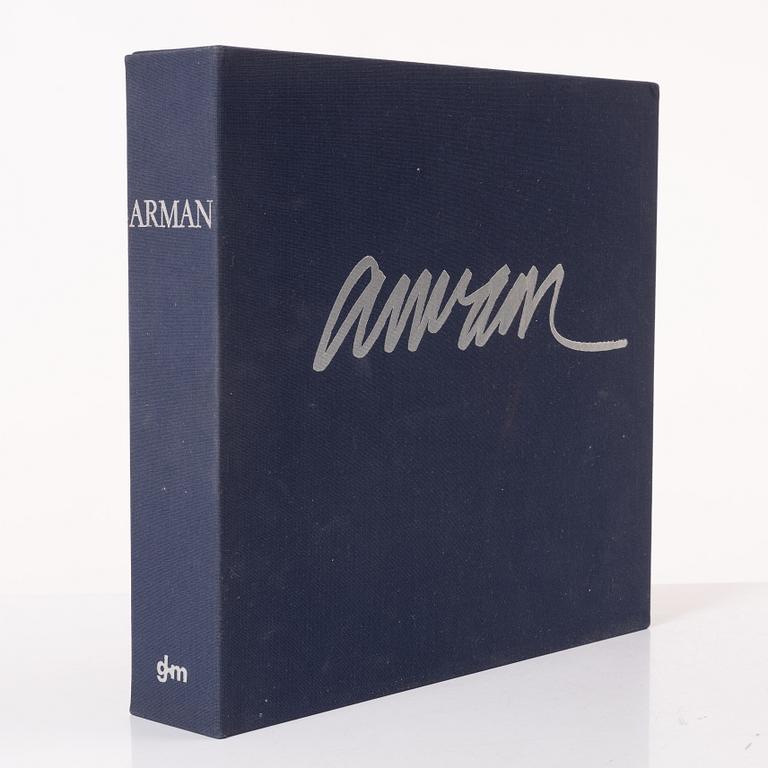 Arman (Armand Pierre Fernandez), FERNANDEZ ARMAN, a book and two signed and numbered lithographs 62/100.