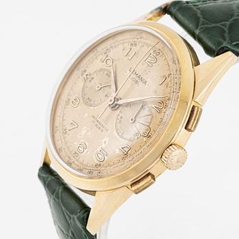 Lemania, 105, chronograph, wristwatch, 37,5 mm.