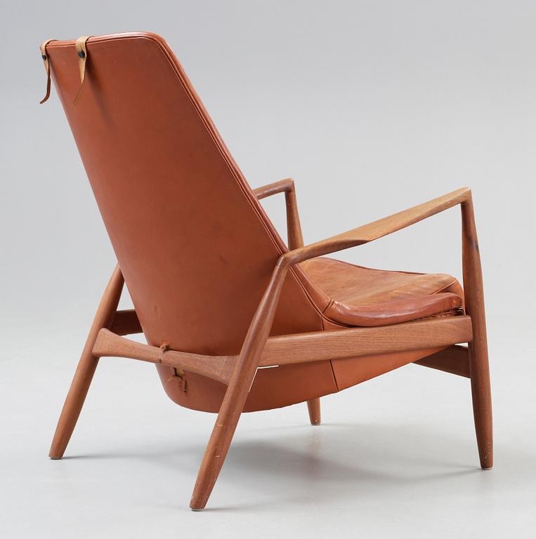 An Ib Kofod Larsen high back armchair 'The Seal', OPE, Jönköping, Sweden 1950-60's.