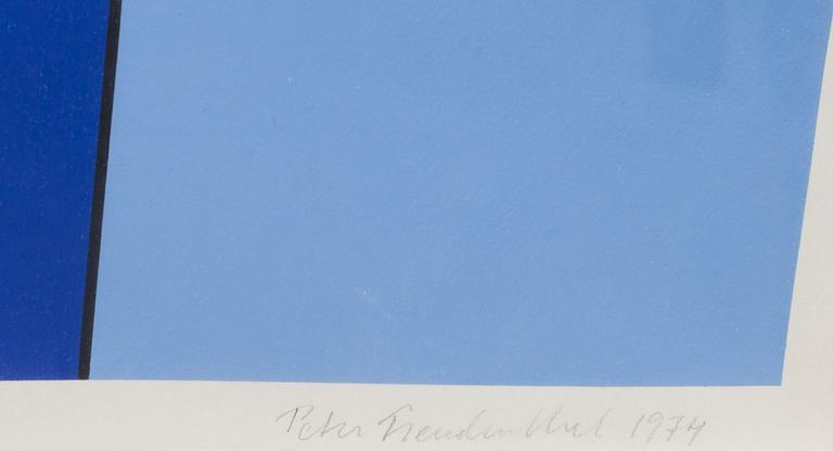 PETER FREUDENTHAL, färglitografi. Numrerad 4/50 signerad och daterad 1974.