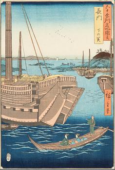 Ando Hiroshige, woodblock print.