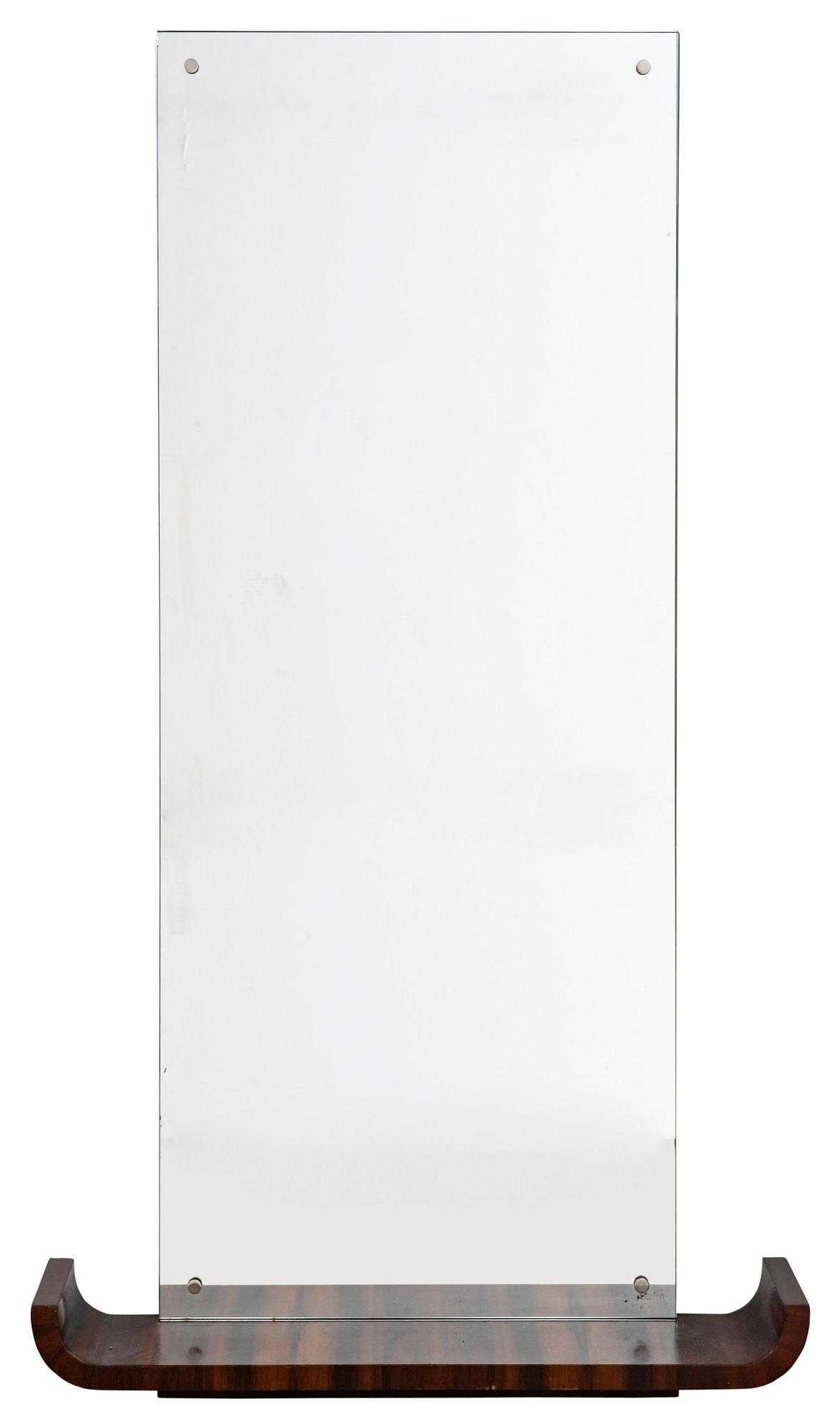 An Axel-Einar Hjort palisander mirror "Typenko" by Nordiska Kompaniet 1930's.