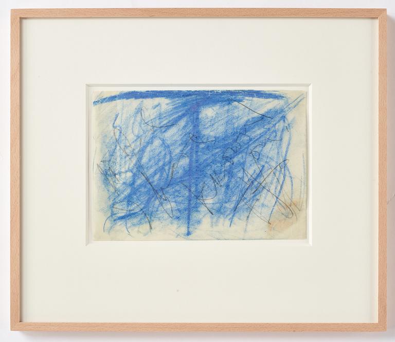 Eddie Figge, mixed media on paper, signed in the motif, executed around 1960.