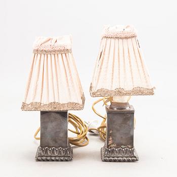 A pair of table lamps, England, mid 20th century.