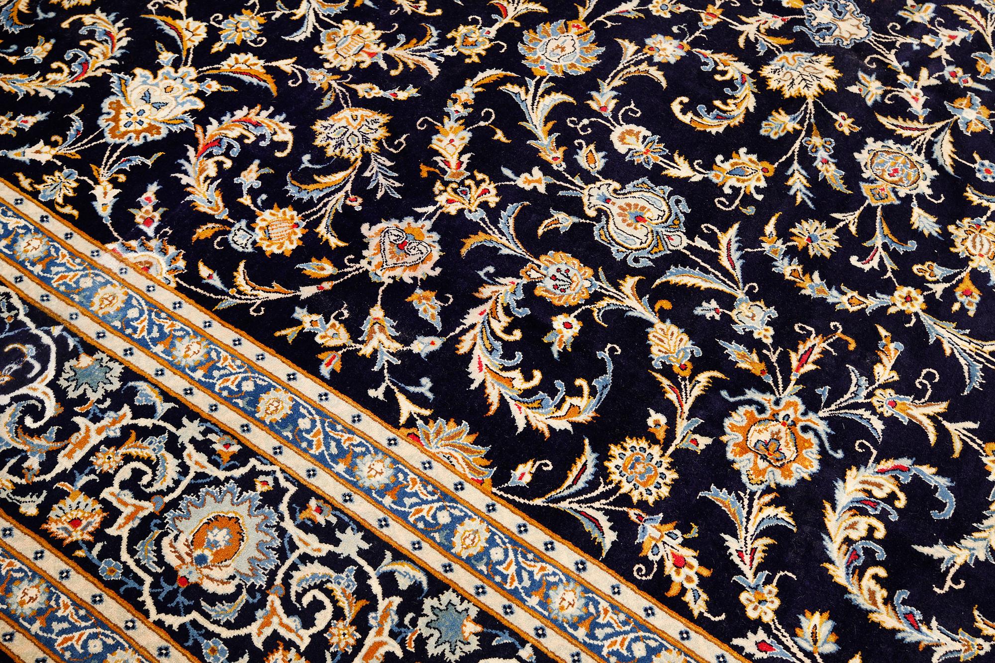 A Keshan carpet, c. 450 x 322 cm.