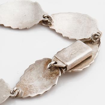 COLLIER, ARMBAND, BROSCH samt ÖRHÄNGEN, ett par, John Lauritzen och S Christian Fogh, Danmark.