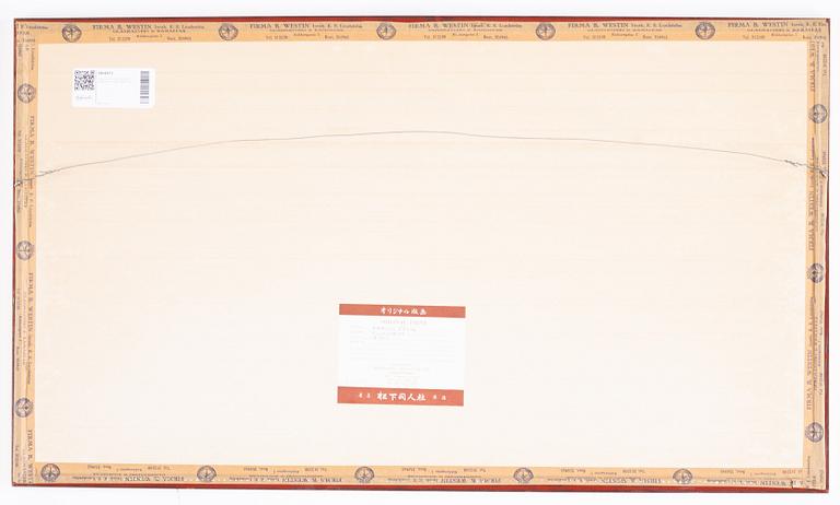 Utagawa Kunisada, triptyk, färgträsnitt. Japan, 1800-tal.