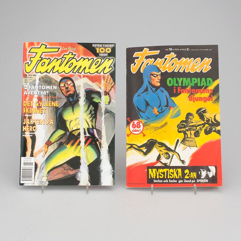 A lot of "Serietidningen Fantomen" comic books full years 1971-2015.