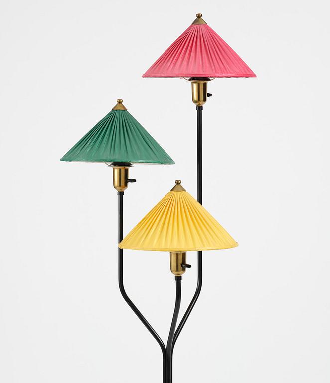 Josef Frank, a "Kinalampan" (China Hat) floor lamp model "2599", Firma Svenskt Tenn, Sweden, 1950s-60s.
