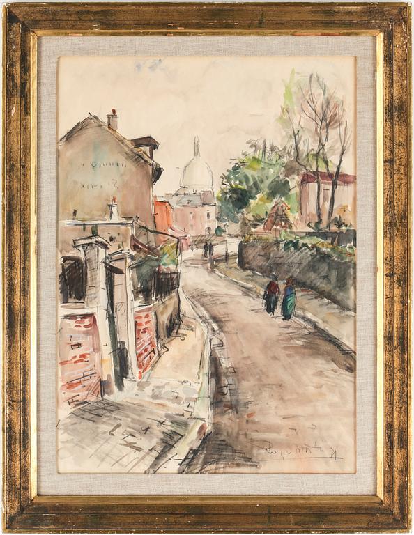 ROGER BERTIN, blandteknik, signerad.