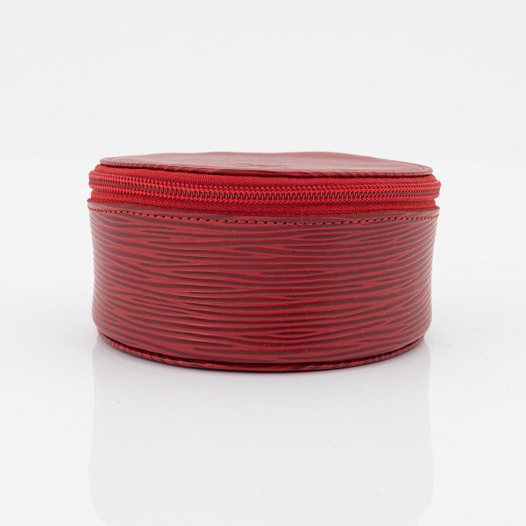 Louis Vuitton, a red epi leather 'Ecrin Bijoux Jewelry case', 2003.