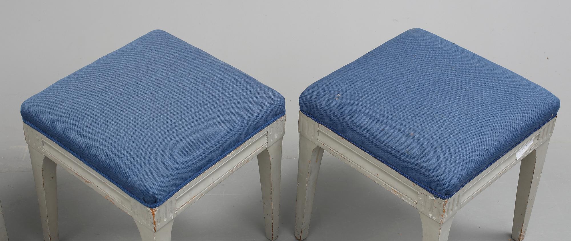 TABURETTER, 4st, 1800-tal.