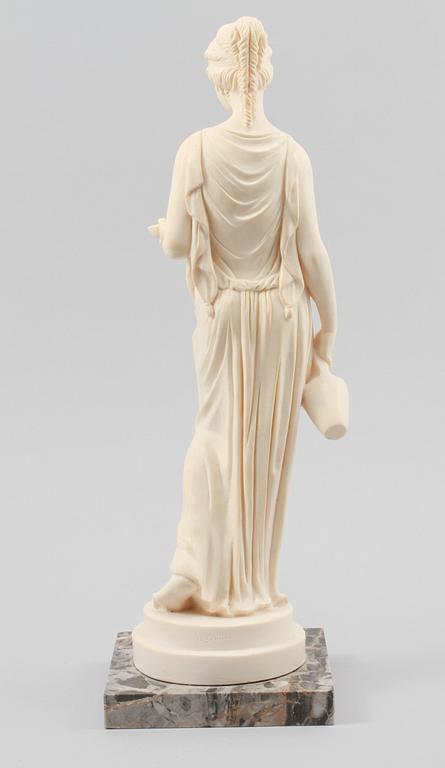 SKULPTUR, konstmassa, efter A. Santini, Italien, omkring 1900-talets mitt.