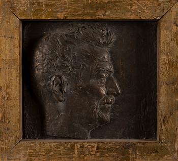 GUNNAR FINNE, relief, bronze, signed and dated 1922.