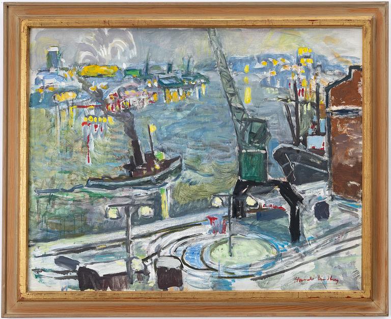 Harald Lindberg, "Lyktor på kajen".