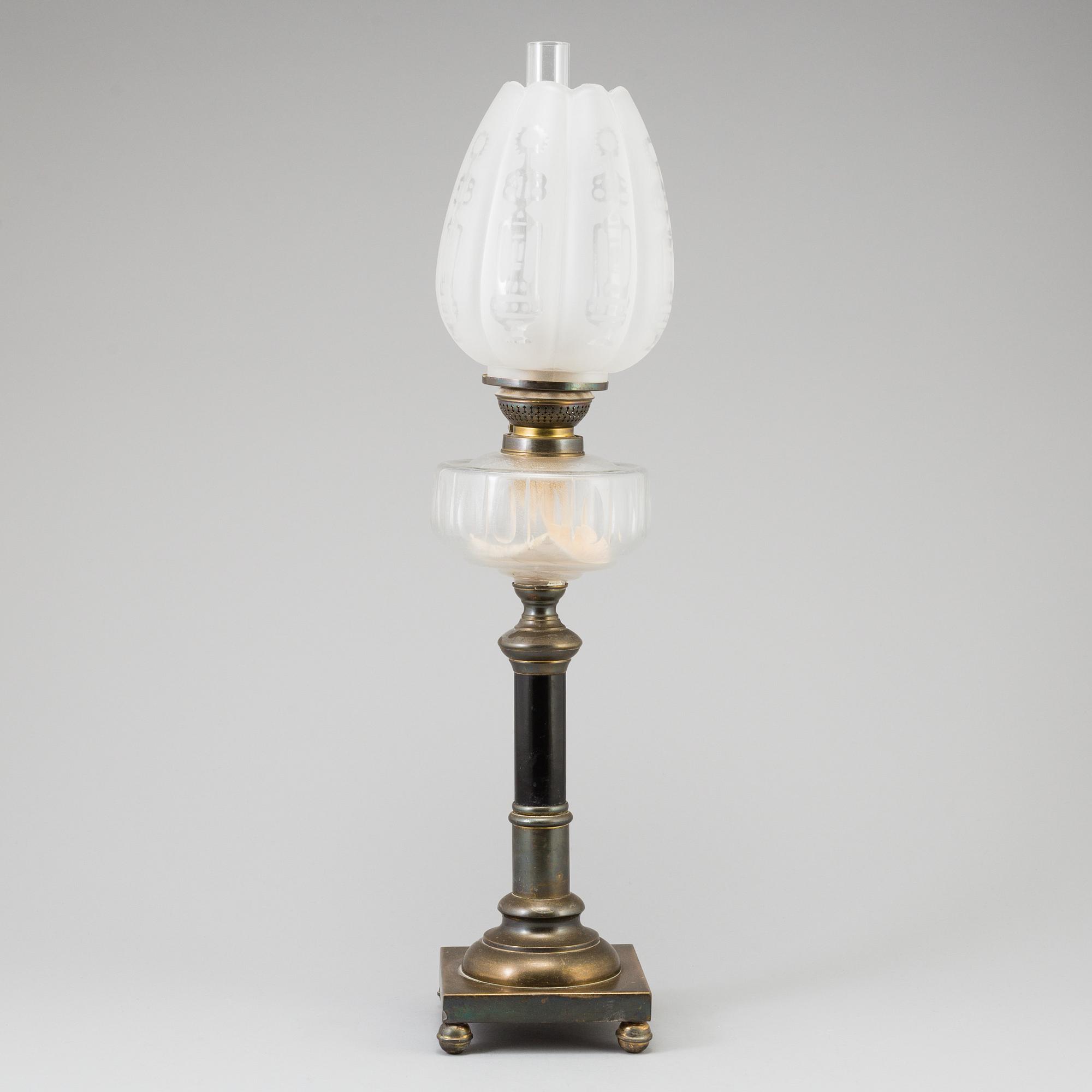 a Kosmos Brenner table light from around 1900.