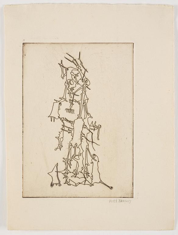 Yves Tanguy, "Composition B, from Le Mythe de la Roche percée".
