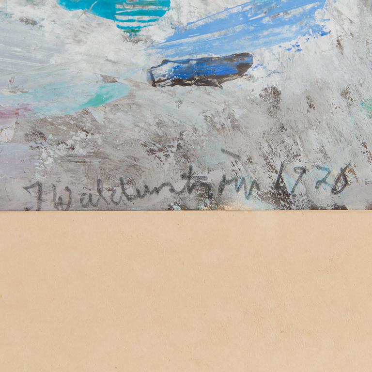 JOHAN WALDENSTRÖM, blandteknik, signerad och daterad 1970.