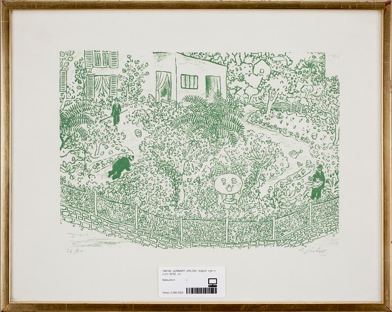LENNART JIRLOW, litografi, sign o numr 36/50.