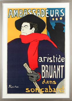 HENRI DE TOULOUSE-LAUTREC, efter, affisch.