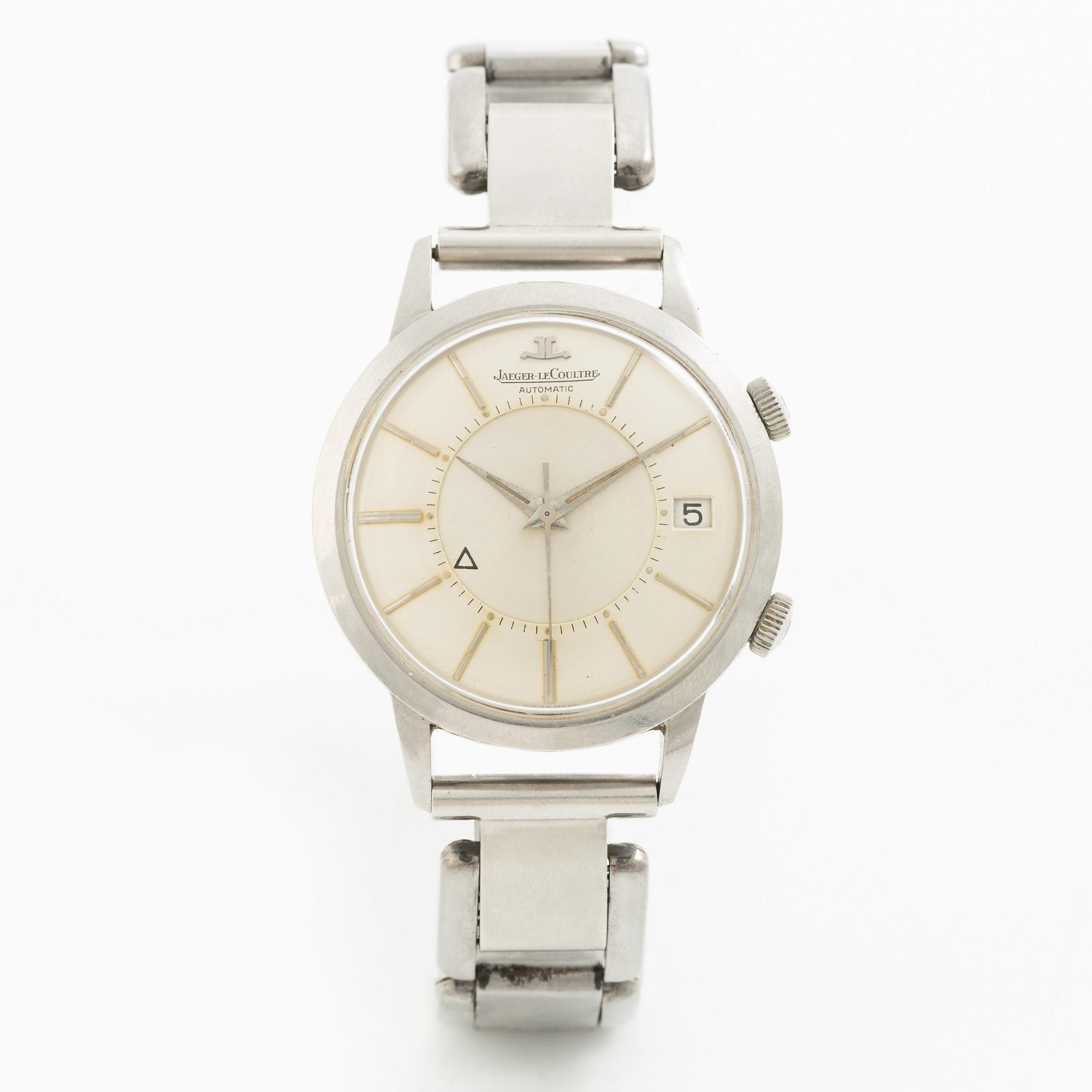 Jaeger-LeCoultre, Memovox, wristwatch, 37 mm.