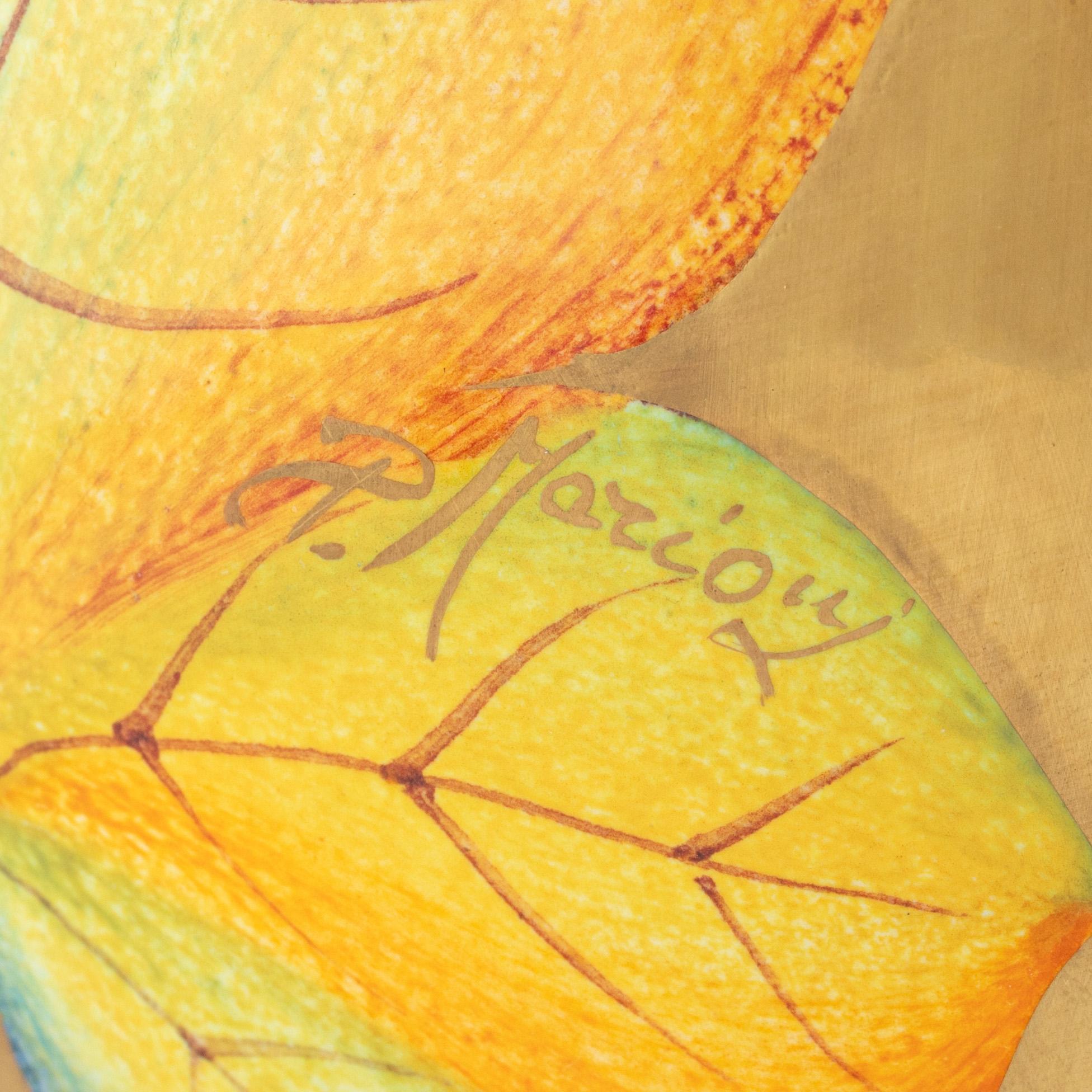 Bordslampor, ett par, keramik, Paolo Marioni, Italien.