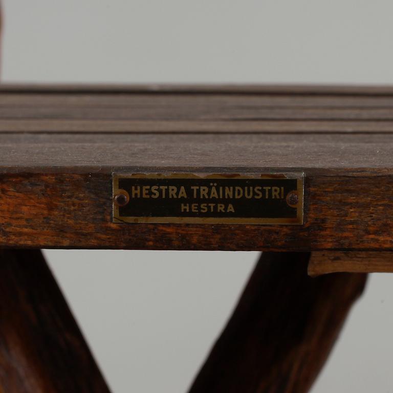 TRÄDGÅRDSMÖBLER, Hestra träindustri, 1900-talets första hälft.